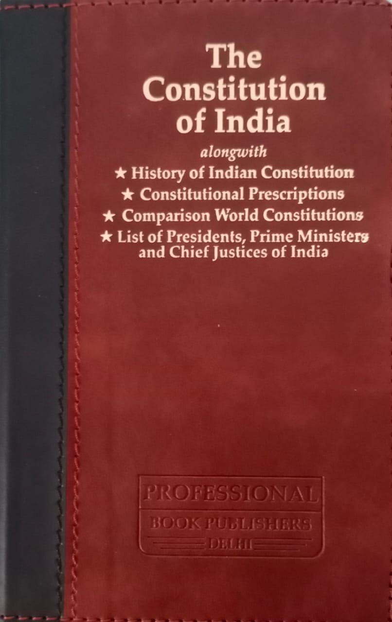 Constitution of India  Coat Pocket Edition  Palmtop Edition Delexue Bound