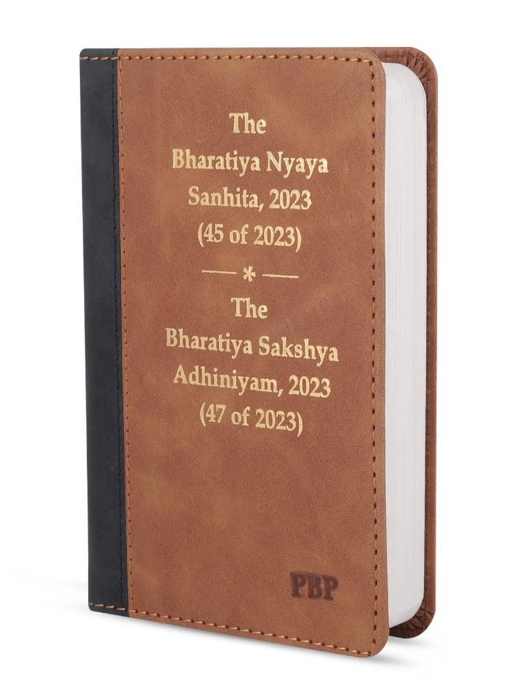 Bharatiya Nyaya Sanhita  2023  BNS    Bharatiya Sakshya Adhiniyam  2023  BSA   Coat Pocket Edition  Palmtop Edition Delexue Bound